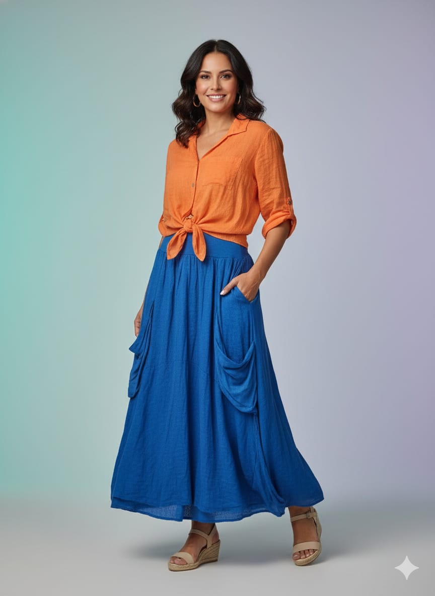 falda lino 32