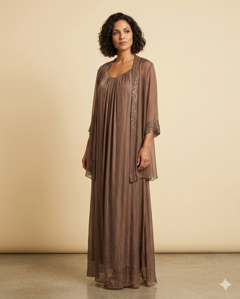 Vestido seda