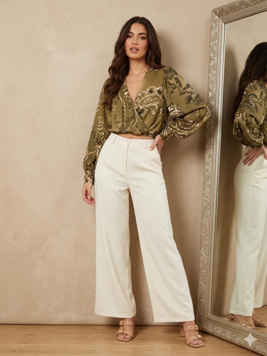 blusa manga bombacha